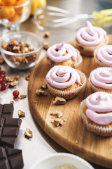 Sweeties cake pastry at the kitchen