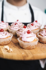 Cropped photo of a handsome young cook chef