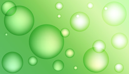 Background with bubbles. Design for your header page, ad, poster, banner. Pastel Gradient Color Vector illustration.