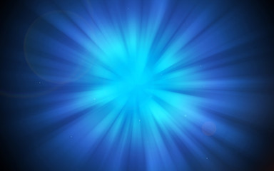 Dark Blue sparkle rays with bokeh abstract elegant background. Dust sparks background. - 278952106