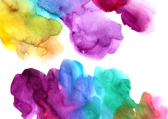 watercolor background, texture, paper, abstract, color, rainbow