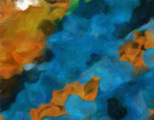 Trendy texture background with colorful paper stripes can use like modern design. Oil painting style. Good for wallpapers, posters, cards, invitations, websites.