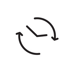 search history icon- vector illustration