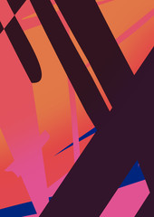 Colorful abstract background. geometric shapes. Poster.