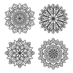 mandala vector logo icon illustration