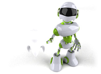 Green robot - 3D Illustration