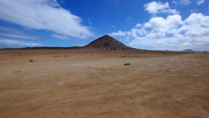 Fototapeta na wymiar Top of the volcano on the island of Sal