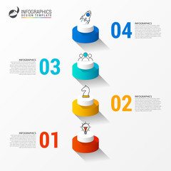Infographic design template. Creative concept with 4 steps