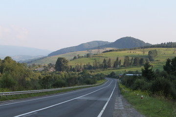 road in mountains