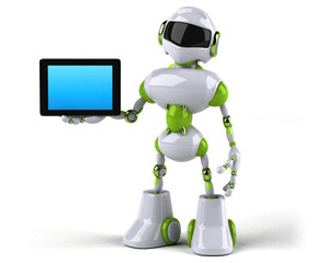 Green robot - 3D Illustration