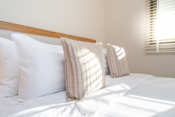 Interior design in bedroom of the house