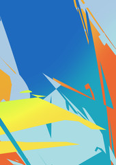 Colorful abstract background. geometric shapes. Poster.