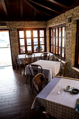 The interior of the coffee shop.