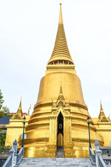 One landmark of Wat Phra Kaew in Bangkok, Thailand. A place everyone in every religion can be viewed.