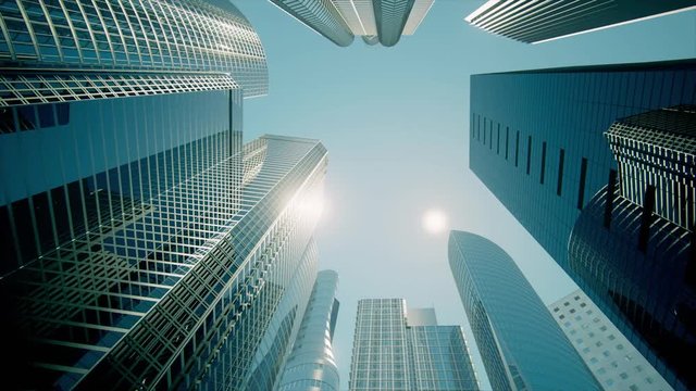 Skyscrapers, Business Buildings, Business Center (flat version)