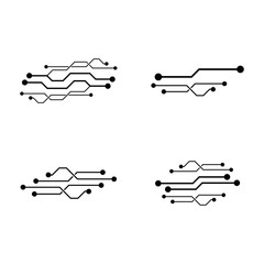 Technology logo template vector icon