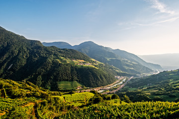 südtirol blick nach bozen