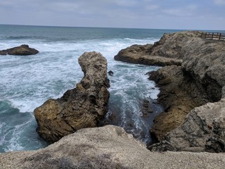 rocks and sea