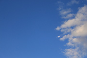 blue sky with clouds