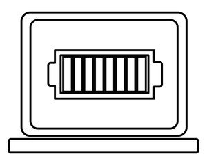 laptop technology mobile computer cartoon