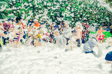 children foam party