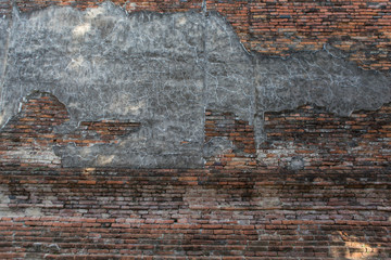 brick wall of temple for background