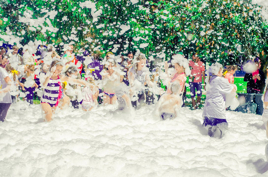 children foam party