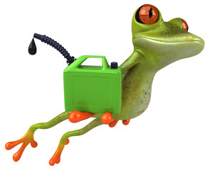 Fun frog - 3D Illustration