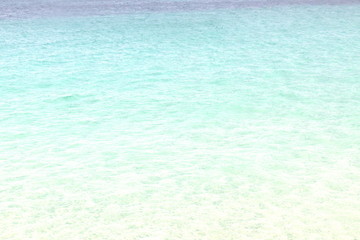 Beautiful natural background with perfectly clear sea water