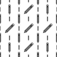 Pencil Icon, Pencil Seamless Pattern
