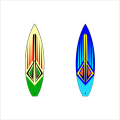 Surf Board Graphics, Stripe : Vinyl Ready Design