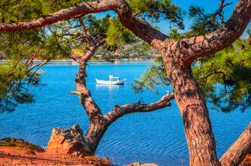 Beautiful sea landscape near city Ayvalik, Turkey