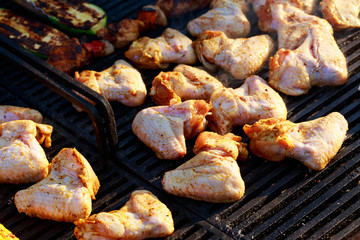 Grilled chicken wings