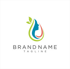 Creative Women Beauty logo Design Nature Healthy . Salon Spa Logo icon vector . Wellness Logo Design