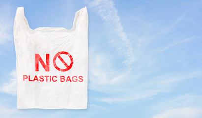 Plastic bag with 