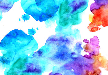 Abstract colorful watercolor background for graphic design