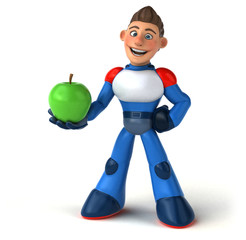 Super modern superhero - 3D Illustration