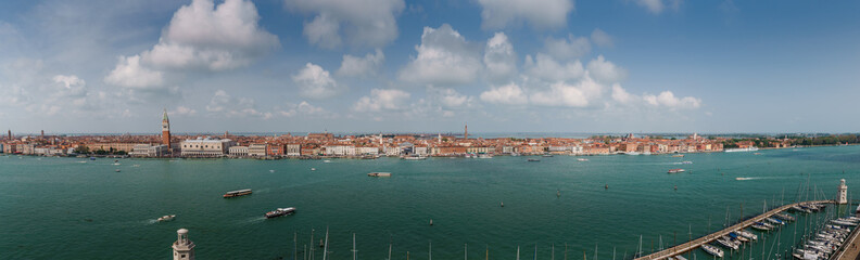 Fototapeta na wymiar Panoramic view of Venice Italy