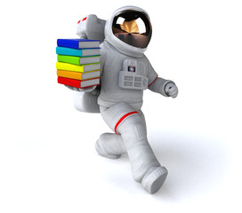 Fun astronaut - 3D Illustration