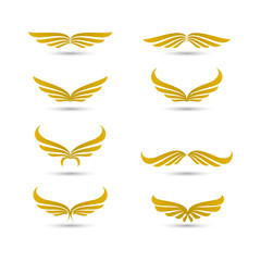 vector wings logo collection.