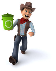 Fun Cowboy - 3D Illustration