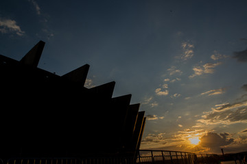 Pôr do sol no mineirão