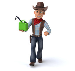 Fun Cowboy - 3D Illustration