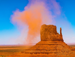 Amazing sunlight near Monument Valley, Arizona, USA.