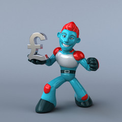 Red Robot - 3D Illustration
