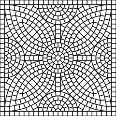 Obraz premium Ancient mosaic ceramic tile pattern.