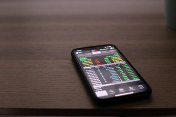 Thailand Stock Exchange, Streaming Trade Screen.