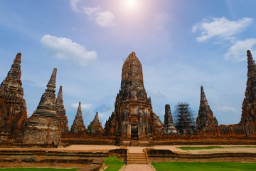 Fototapeta na wymiar world heritage sites in thailand