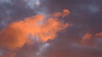 Fototapeta premium Dramatic clouds after rainstorm