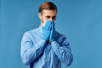 young man with handkerchief